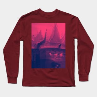 Reclining Flinthills (vegetable) Long Sleeve T-Shirt